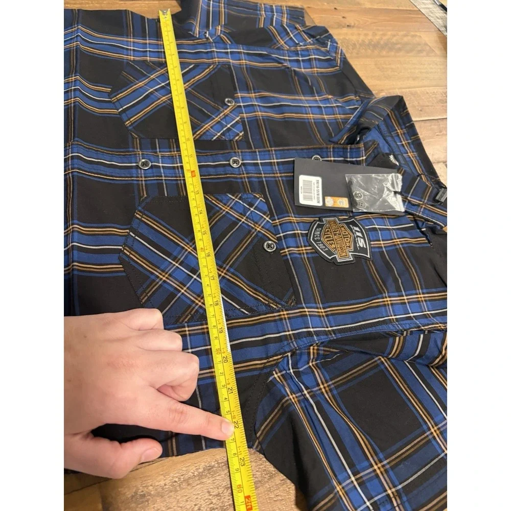 Harley Davidson 115th Anniversary Plaid Shirt Mens Medium NWT 2018 Button Up - Picture 8 of 12